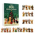 Sjov Mops Julekalender 2026 – 24 Dage med Glæde og Søde Hundetema-Gaver, Nedtælling til Helligdagene for Børn GJ593-010 Flat Acrylic Model