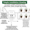 Miniatyrbild 5 av 5: REMAKE Solardriven Automatiskt Bevattningssystem, Solar Vattningskit med Batteri och Timer, Automatiskt Självbevattningssystem för Inom- och Utomhusbruk...