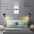 Miniatyrbillede 2 af 10: LED Væglamper Læselampe Natlampe SORT RGB SORT Black RGB Black RGB