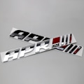 Pikkukuva 4 / 4: Auton takaluukun sivusiipi takaluukku 3D Audi TTS -koritarra - Musta (Yksi pakkaus)