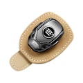 Pikkukuva 1 / 6: Sopii Audi-auton aurinkolasipidikkeelle, nahkainen lasipidike aurinkolasipidike auton aurinkosuojaan khaki