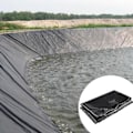 Miniatyrbilde 3 av 5: Sort gummifolie for dammer, vannhager, koi-fisk, bekker og fontener 2*2m