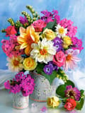 30x40cm 5D DIY Diamantmålning Full, Blomsterarrangemangsserie