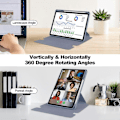 Miniatyrbillede 2 af 5: Etui til Lenovo Tab M11/Xiaoxin Pad 11 2024 PU+Akryl Tablet Stand Cover med Bluetooth Tastatur Multicolor Multicolor Style E