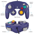 Miniatyrbild 3 av 5: Gamecube-handkontroll, 2-pack klassiska spelkontroller med vibrationsjoystick
