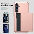 Miniatyrbild 5 av 6: Samsung Galaxy A55 5G Hybrid Skal med Kortfack Mörkblå