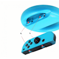 Pikkukuva 5 / 5: Ohjauspyörä Nintendo Switch -ohjaimille, 2 kilpa-autopyörää yhteensopivia Mario Kartin kanssa, peliohjainpyörä Nintendo Switch -etäpelille