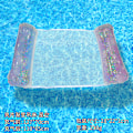 Miniatyrbillede 1 af 11: Ny oppustelig flydende række udendørs foldbar ryglæn klemme net flydende seng vand oppustelige forsyninger loungestol flydende seng Sequin gradient hammock starry sky EU patent CE certification