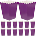 Miniatyrbillede 2 af 3: 50 stk. Popcornæsker Papir Popcorntuber Simple Fedttætte Popcornbeholdere Purple