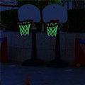 Miniatyrbilde 4 av 5: 6-pakning Nattlys Basketballkurv Nett Solenergi Sport Basketballnett Utendørs for Barn 12 Tommer i Diameter