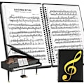 Pikkukuva 2 / 9: Musiikkikansio, 60 sivua, Musiikkikansio/pidike, sopii Letter A4:lle, Kirjoitettava ja irrotettava kuorokansio (musta)