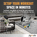 Miniatyrbilde 2 av 5: 10 stk Treningsmatte Gymmatte Ekstra Tykke Sammenleggbare Skumgulvfliser Store Gymgulv Treningsmatter Gymgulv Myk Gulvmatte