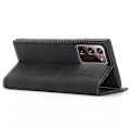 Miniatyrbilde 4 av 5: For Samsung Galaxy Note20 Ultra Dream Magnetisk Suge Business Horisontal Flip PU Lærveske med Holder & Kortspor & Lommebok{EE} Black