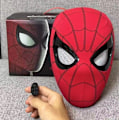Miniatyrbilde 1 av 6: Spiderman-maske med ringfjernkontroll for blinkende øyne, blinkende hjelm, cosplay-fest, Halloween-maske rekvisitter Red Electric Headband+Ring Control