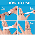 Miniatyrbillede 3 af 5: 10 stk. Buddy Tape Fingerbandager, Skridsikker Løkke til Fingre, Genanvendelige Stofbandager til Brækkede Tæer Khaki Khaki 10pcs