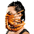 Miniatyrbild 1 av 5: Facehugger Hand Stitch Läder Mask Skräck Halloween Alien Kostym Läder Skorpion Mask Läskig Cosplay Pro