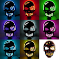 Miniatyrbild 5 av 5: Halloween Självlysande Mask LED Ljus Skelett Piratmask Halloweenmask för Festival Cosplay Halloweenrekvisita Karnevalgåvor
