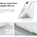 Miniatyrbild 3 av 8: iPad Air 11 tum Fodral (2024), Kompatibelt med iPad Air m4, Magnetiskt Fodral för Porträtt/Landskapsläge med Pennhållare, 4 Stående Vinklar. vit white 2024 iPad Air 11