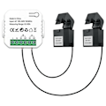 Miniatyrbillede 1 af 5: Tuya Wifi Intelligent Energimåler Solcelle PV System Strømproduktion Forbrug Tovejs Overvågningsmåler Med 2 CT