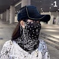Miniatyrbilde 1 av 8: 1st Fashion Punk Maske for menn kvinner sommer ansikt hals UV-beskyttelse 1