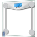 Miniatyrbillede 1 af 4: Badeværelsesvægt til kropsvægt, Digital Vægtmaskine til Personer, Præcis & Stor LCD-baggrundsbelyst Skærm, 6 mm Hærdet Glas, 400 lbs