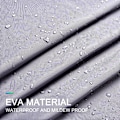 Miniatyrbild 4 av 5: Mögelresistent Duschdraperi Grå 240 x 200 cm EVA Vattentätt Tvättbart Badrumsdraperi med 16 Krokar Antibakteriellt Badrumsdraperi för Badkar PVC{EE}