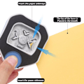Miniatyrbilde 6 av 6: 3-i-1 Hjørnepunch for Papir, R 4/7/10 mm Metall og Plast