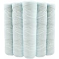 Miniatyrbild 1 av 3: Set med 5 Spiralvattenfilterpatroner Anti-sediment 9 3/4 tum - 5 mikron Kompatibel med 10-tumsfilter Tillverkad i Frankrike-kryc null null none