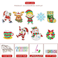 Miniatyrbillede 3 af 3: 24 Dages Nedtælling til Jul Julekalender DIY Diamantmaleri Sæt Håndværk Nøglering Blind Box Chi