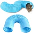 Vikbar Hamstertunnel Träningsleksak För Små Djur Blå 2-pack