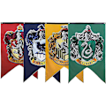 Pikkukuva 1 / 5: 2024, Rohkelikko-syntymäpäiväjuhlatarvikkeet College Harry -lippuviirit Pojat Tytöt Lapset Potter Halloween -koriste 4 kpl 75*125 cm