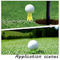Pikkukuva 5 / 5: Golfsimulaattorin tiit, 18 kpl sisägolfmattotiit muoviharjoitteluun, pitkä + lyhyt As shown