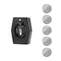 Miniatyrbillede 10 af 11: 5 stk. genopladelige knapcellebatterier med Type-C batterilader Opladeradapter til LIR2032, 2025 og 2016 batteri 0.05 Charger and LIR2032