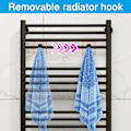 Miniatyrbilde 3 av 5: stk håndkleradiatorbraketter kroker, håndkleradiatorkroker, radiatorhåndklehenger kroker for håndklær Db