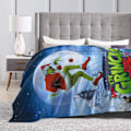 Miniatyrbillede 4 af 5: Tegneserie Tæppe Super Blødt Flanel Tæppe Juledekoration Tæppe Til Seng Sofa Børn Voksen 203.20 cm x 152.40 cm