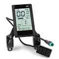 Miniatyrbillede 1 af 5: Protocol 2 Elcykel Display 24v 36v 48v Lcd S830 Display Med USB Vandtæt Forbindelse black