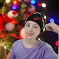 Miniatyrbilde 3 av 5: Strikkede luer med LED-lys Julehatt for julekostyme