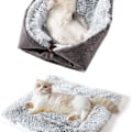 Miniatyrbilde 1 av 5: Katteseng, vaskbar fluffy kattematte - 2-i-1 myk sofateppe