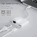Pikkukuva 3 / 5: Usb C - Ethernet -sovitin, Usb Type C - Rj45 Gigabit Ethernet Lan -sovitin Pd 60w -laturilla, Air/pro:lle