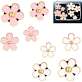 Miniatyrbild 1 av 3: Billuftfräschare, 8 st Billuftfräschare, Luftfräschare för bilventilationsklämma, Luftfräschare med blomma för bilklämmor, Rosa & Vit[ee]