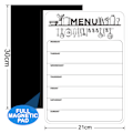 Miniatyrbillede 2 af 7: Menutavle Ugentlig Planlægger, Magnetisk Memo Madplan Købeliste, A4 To Do Liste, Køleskabs Menu Hvidtavle, Genanvendelig Tørvisk