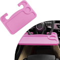 Pikkukuva 1 / 6: Auton Ohjauspyörän Pöytä, Monipuolinen Auton Ohjauspyörän Tarjotin, Matkatarvike Jatkuville Matkailijoille[ee] Pink