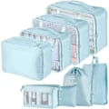 Miniatyrbild 1 av 5: 8-pack Organizer Set för Resväskor, Förvaringsväskor, Packningskuber, Reseväskor, Presenter Blue