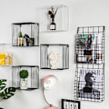 Miniatyrbild 5 av 5: Väggkorg i järn för tidningsförvaring, enkel installation