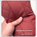 Miniatyrbilde 4 av 7: 1 stk PU-skinn bil nakkestøttepute for Audi Sline Quattro A1 A2 A4 A5 A6 A7 A8 Q1 Q2 Q3 Q4 Q5 Q6 Q7 Q8 Tt S3 S5 B8 J-Black-Headrest