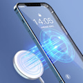 Miniatyrbilde 3 av 5: Trådløs lader kompatibel med MagSafe til iPhone Samsung.. Sølv one size