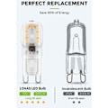 Miniatyrbillede 3 af 5: G9 LED-pære, 2W G9 Varm Hvid 3000K, LED-lampe, 25W svarende til halogenpære, 230V AC 200lm, 360° brede stråler, G9-sokkel 10-pak RUIOIU