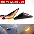 Miniatyrbild 1 av 5: Flytande Sidomarkeringsljus LED Dynamiska Sidomarkeringsblinkers Blinklampa För Ford Mondeo 3 Mk3 Focus 1 Mk1 2pcs No Dynamic