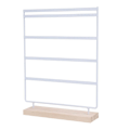 Miniatyrbillede 1 af 5: Øreringeholder Stand Smykkeholder Organizer Display Stativ 5 Lag 100 Huller Øreringeholder med Træ