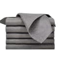 10-pack magic cleaning cloth for cleaning windows, glass, dark grey